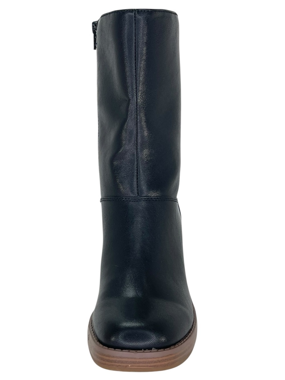 Sun + Stone Aleenn Black Faux Leather High Top Womens Ankle Boots Size 7M - Picture 6 of 13